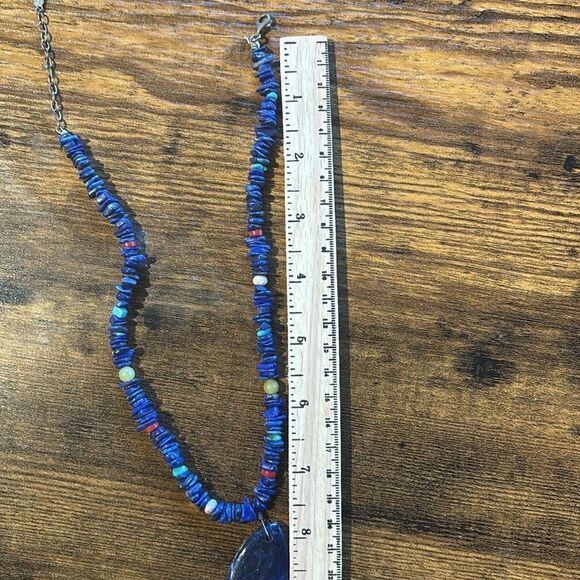 Lapis gemstone necklace - Picture 6 of 6